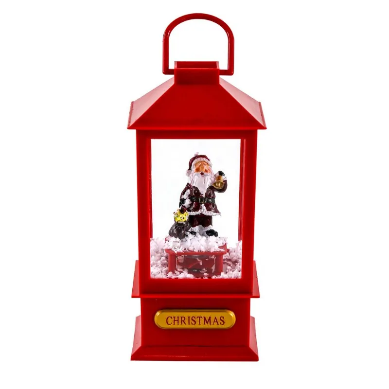 Figura Navideña Farol Nieve