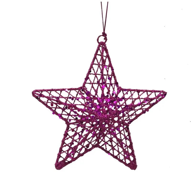 Colgante Estrella Colores Pink Merry - Krea