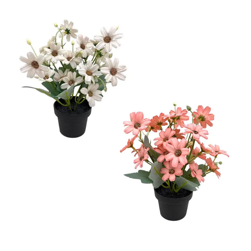 Flores Artificiales en Maceta Surtido x 2 Un Krea