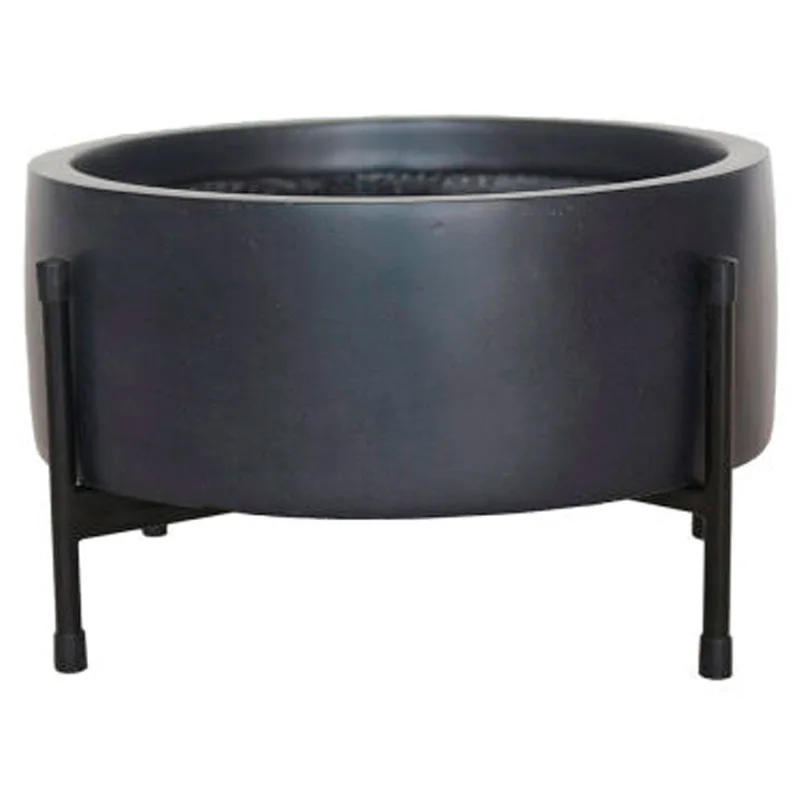 Matera con soporte Buenos aires 26.5 cm negro Outzen