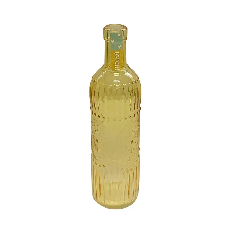 Botella Decorativa México De Vidrio Krea