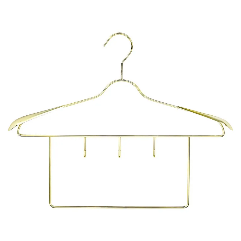 Colgador ropa multifuncional dorado Hacks&Racks