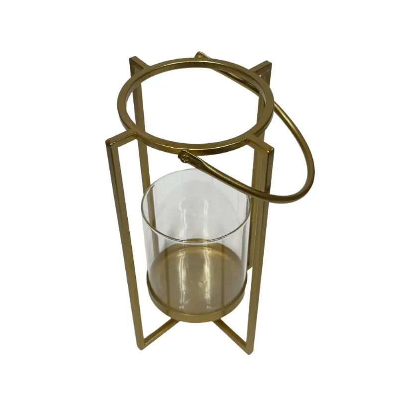 Farol de Vidrio y Metal x 1 Un Krea Farol Vidrio Ww Krea