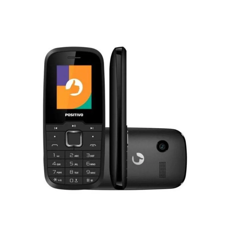 Celular Multiuso Positivo P26 Dual Chip Rádio Câmera Preto