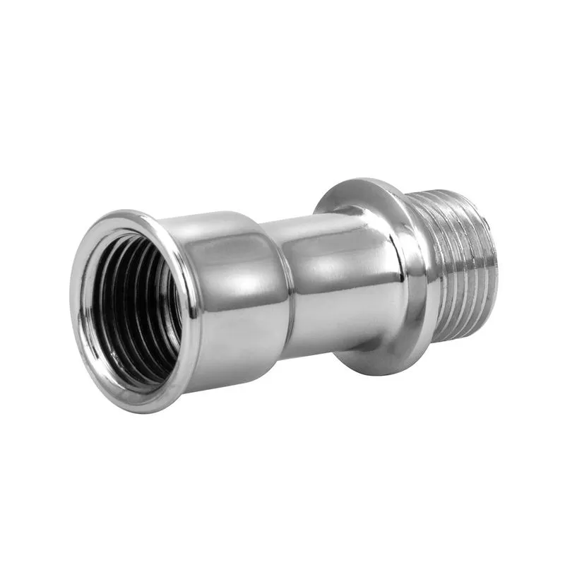 Extensor Cromado Prolongador Médio Torneira Chuveiro 1/2''