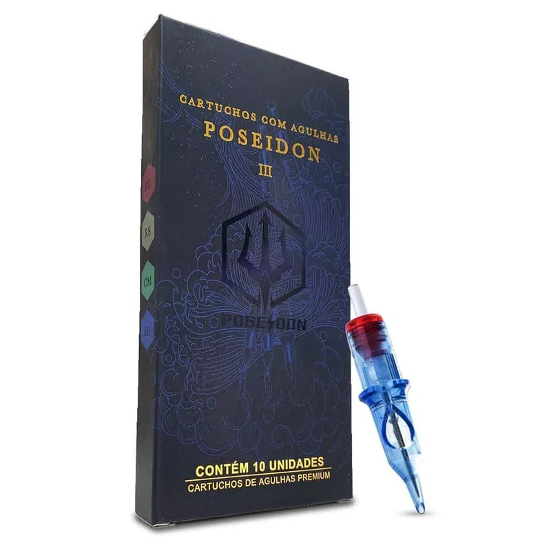Cartuchos Poseidon Rl Para Tatuagem 11Rl 1011Rl Caixa 10Un