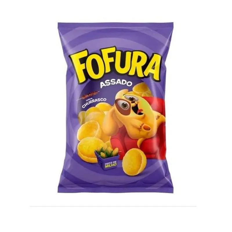 Salgadinho Fofura Churrasco 90gr Kit Com 10 Unidades
