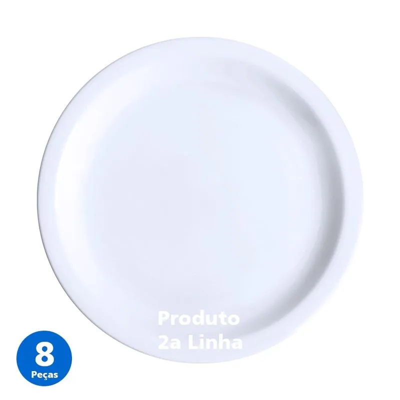 Jogo 8 Pratos Rasos Porcelana Restaurante Pro Iguaçu Germer 2a Linha