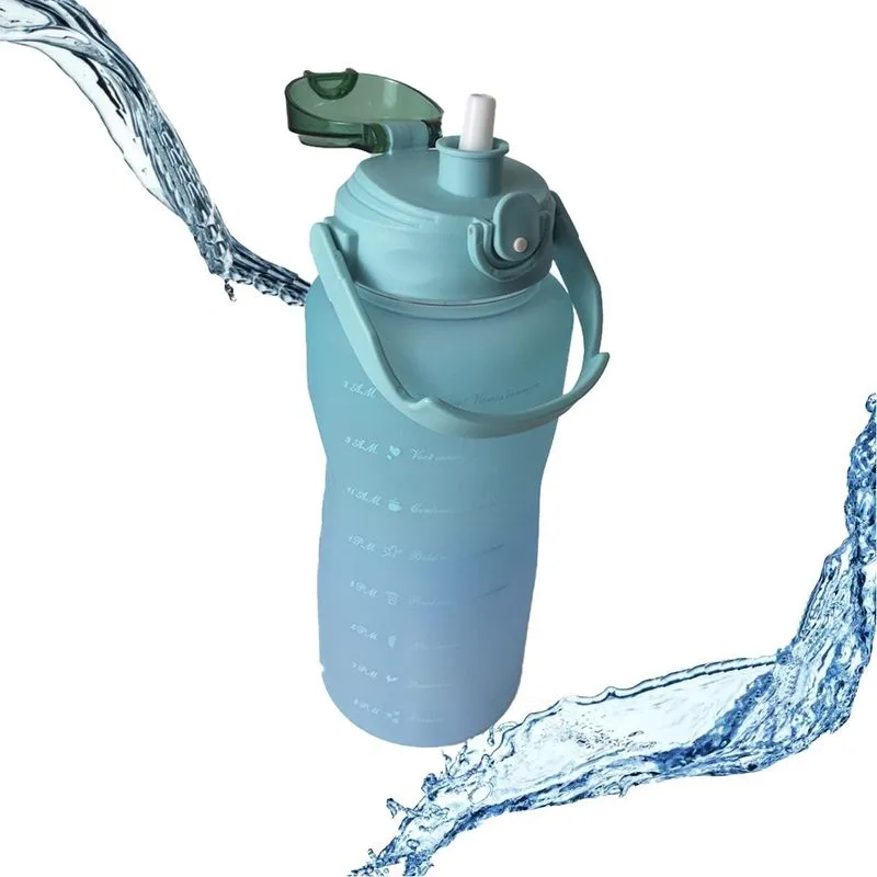 Garrafa Squeeze 2l Antivazamento - Azul/Verde Água