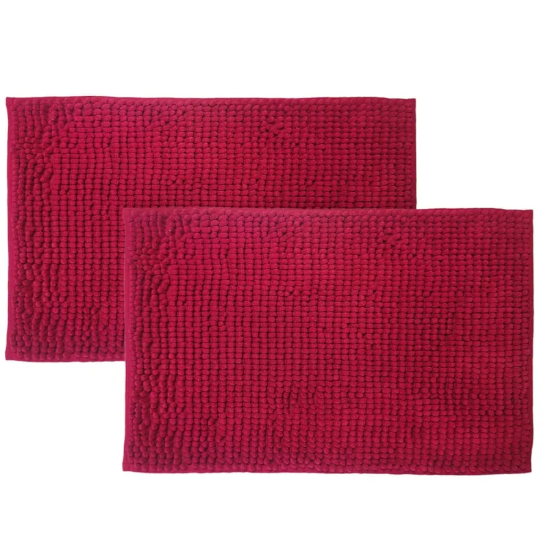 Kit 02 Tapetes De Banheiro Bolinha Antiderrapantes 38cm X 58cm
