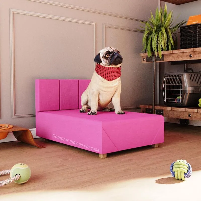Cama Box Pet Cachorro Porte Menor 60cm Betoven Cores - Pink