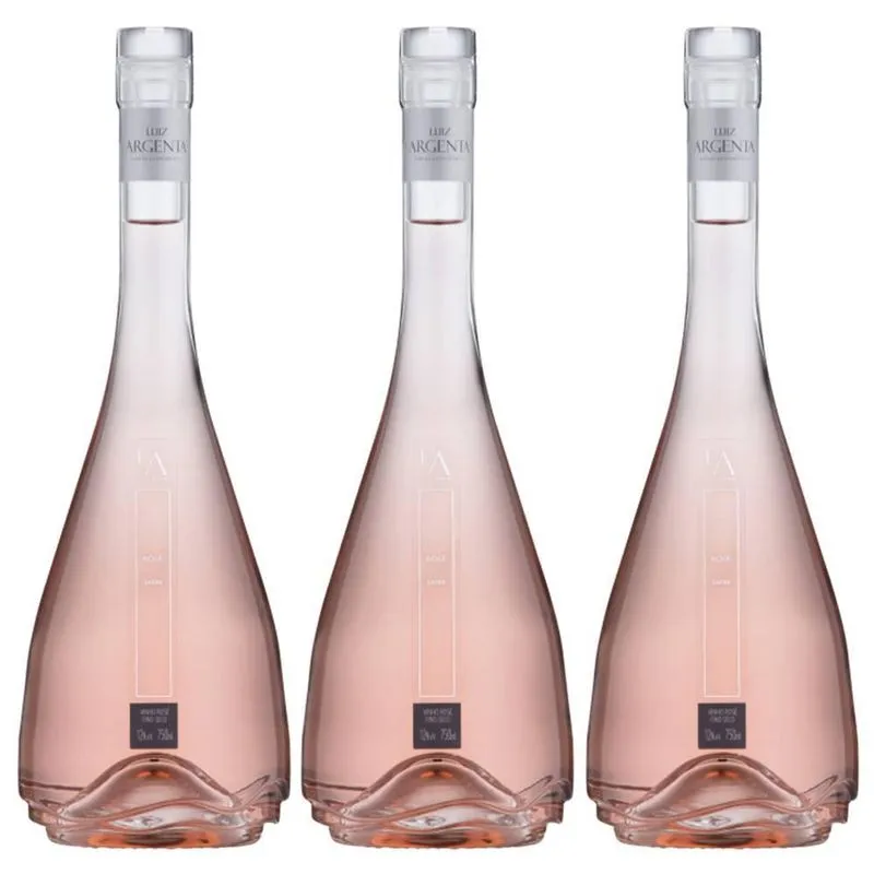 Kit 03 Unidades Vinho Luiz Argenta Jovem Rosé 750ml