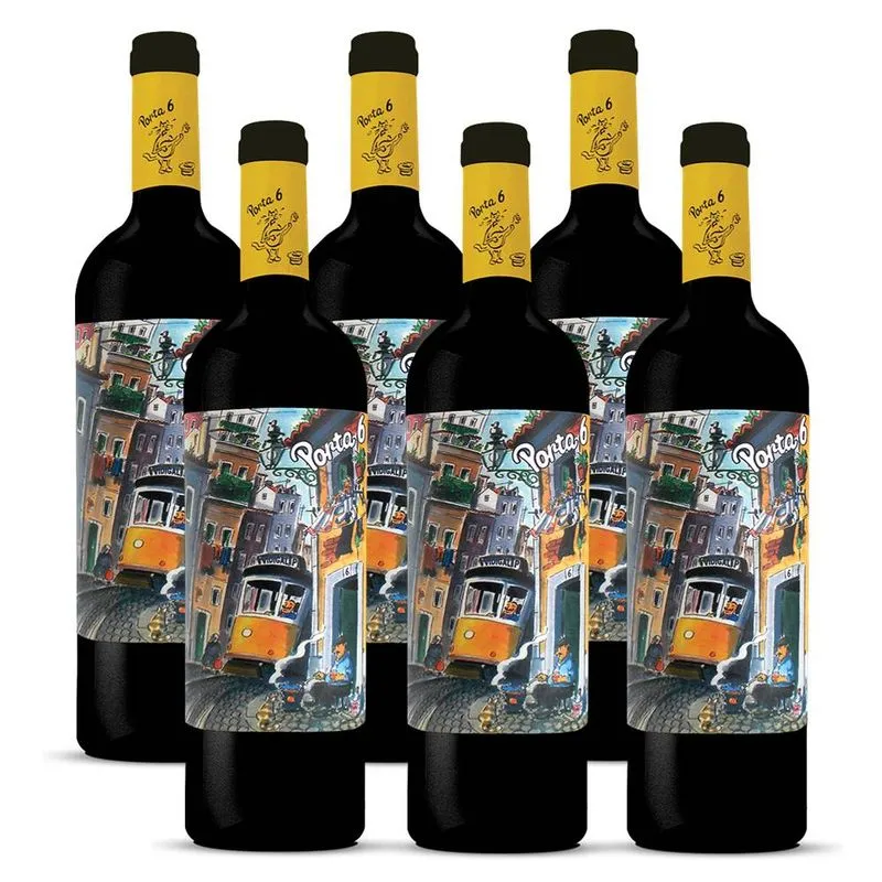 Kit 06 Unidades Vinho Porta 6 Tinto 750ml