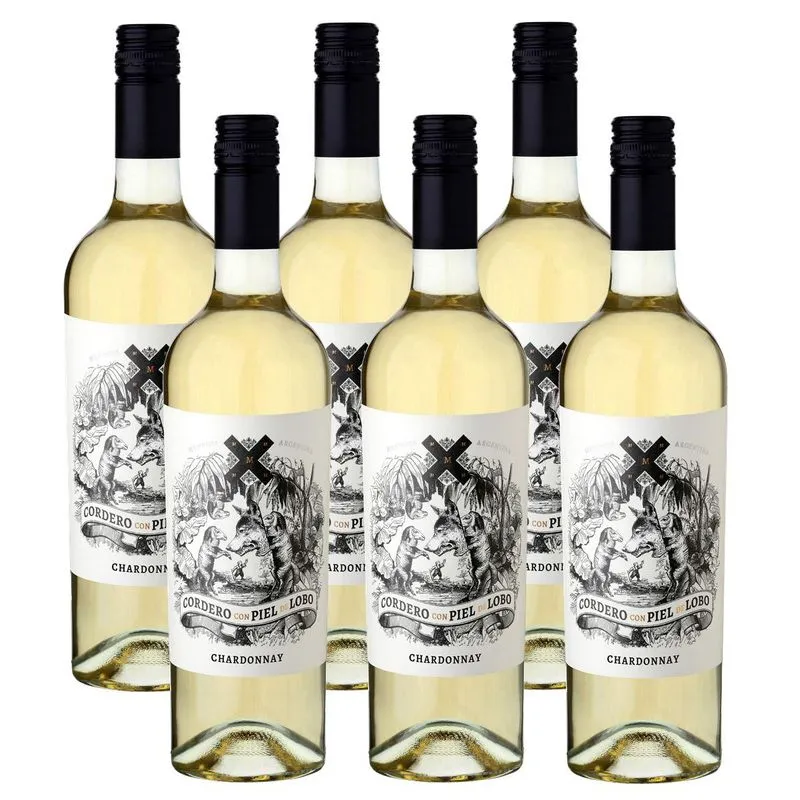 Kit 06 Un. Vinho Branco Cordero Con Piel De Lobo Chardonnay