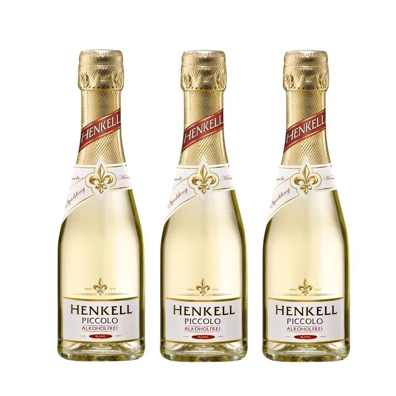 Kit 03 Unidades Mini Espumante Sem Álcool Doce Henkell 200ml