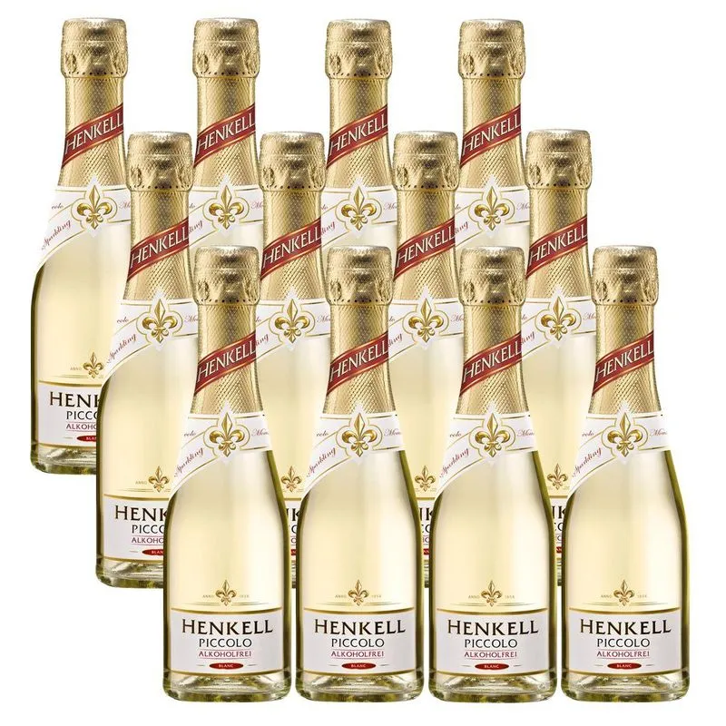 Kit 12 Unidades Mini Espumante Sem Álcool Doce Henkell 200ml