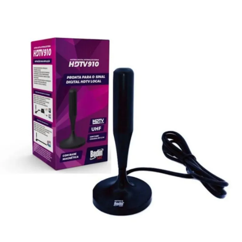 Antena Tv Digital Interna Hdtv Televisao Bedin Sat Hdtv-910
