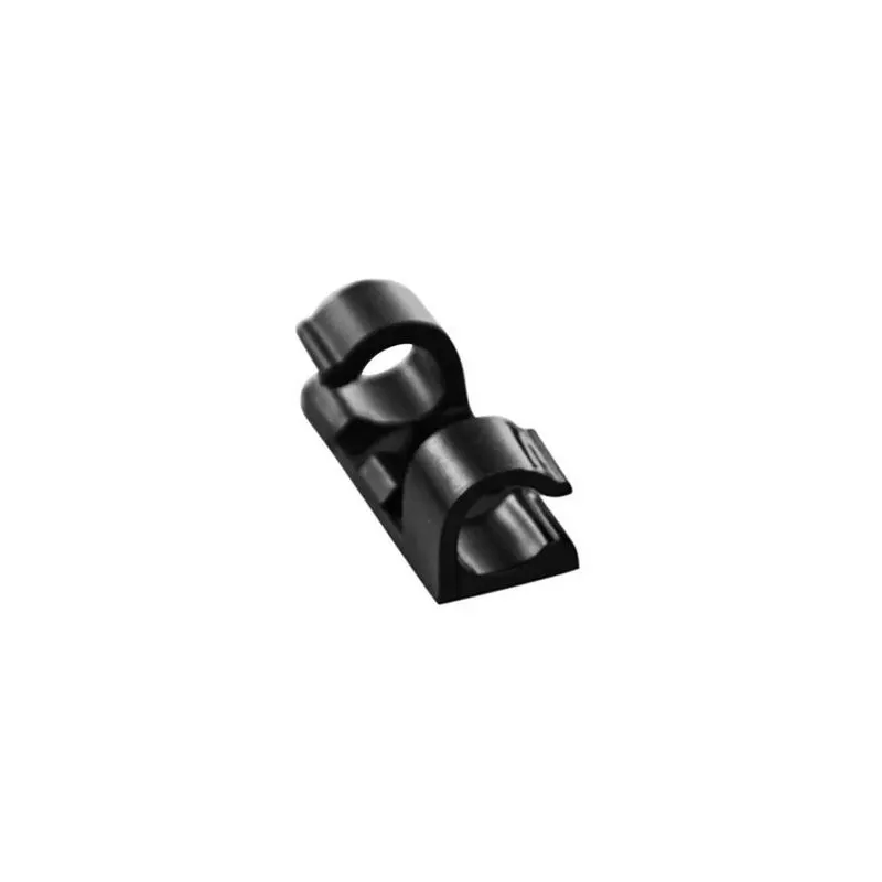 Kit 20 Clips Organizador Cabos E Fios Adesivo 3m Top - Preto