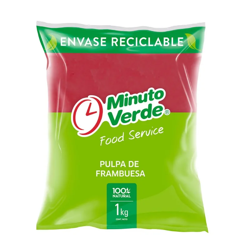 Pulpa Frambuesa Minuto Verde 1 kg
