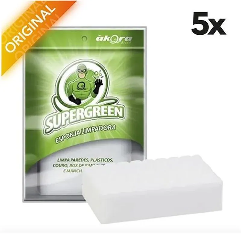 Kit 5x Esponja Mágica Melamina Tira Manchas Akora