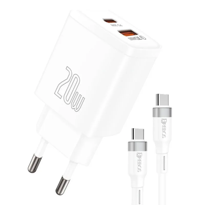 Carregador 20w Turbo Branco Para Iphone 16 Max
