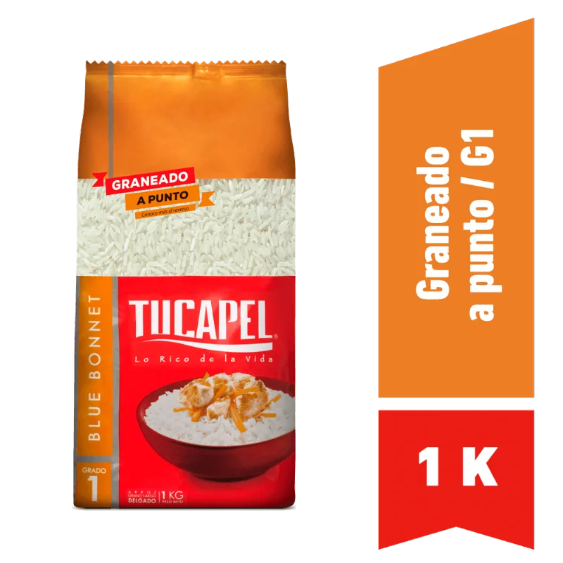 Arroz Grado 1 Tucapel Grano Largo Delgado 1 kg