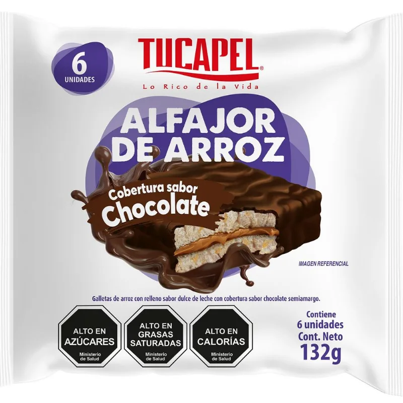 Alfajor Tucapel de Arroz Bolsa 6 un.