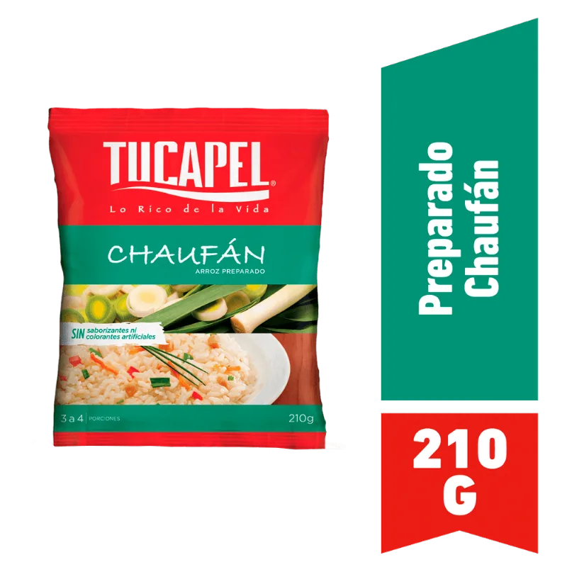 Arroz Especial Tucapel Preparado Chaufán Sobre 210 g