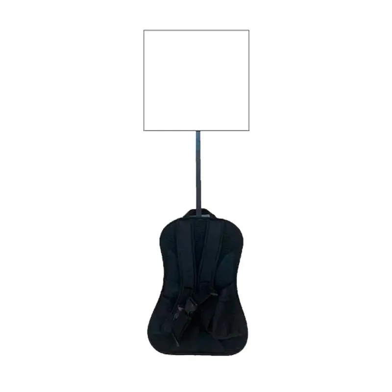 Mochila Pirulito Eventos Açoes Com 2 Placas Quadradas