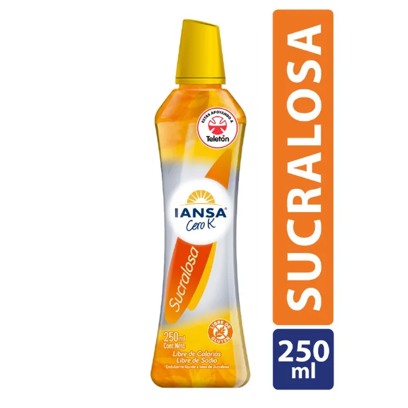 Endulzante Iansa Cero K Líquido Sucralosa 250 ml