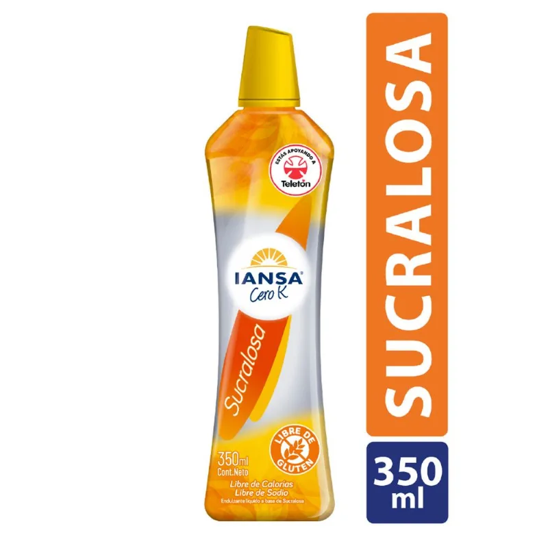 Endulzante Iansa Cero K Líquido Sucralosa 350 ml