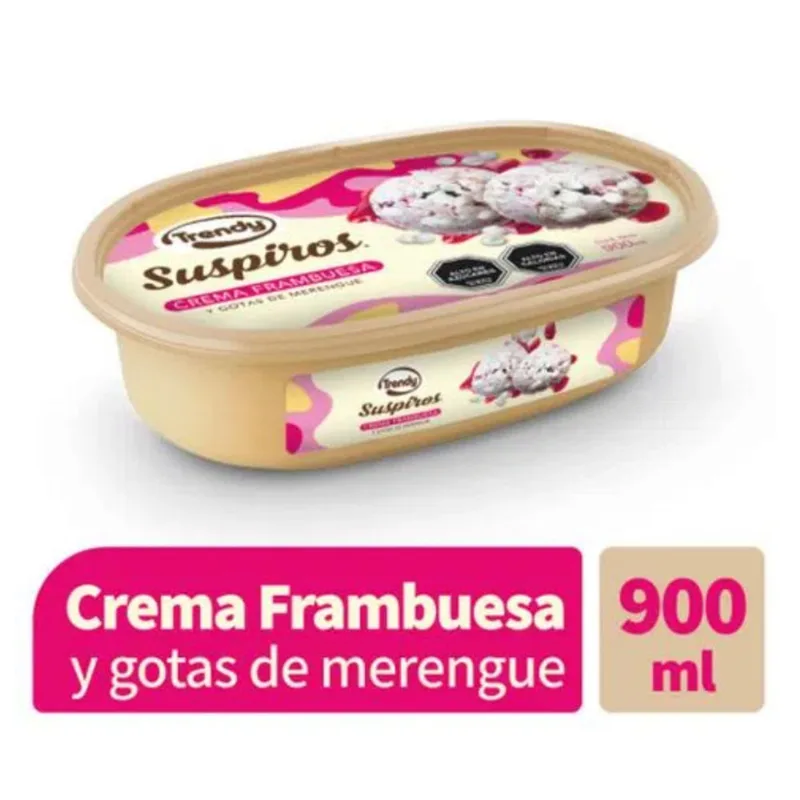 Helados Suspiros Crema Frambuesa 900 ml