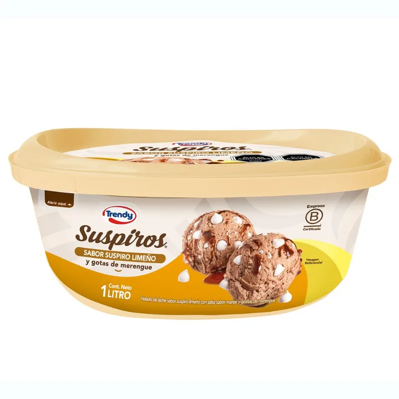 Helado Trendy Suspiros Suspiro Limeño 1 L