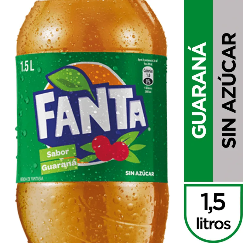 Bebida Fanta Guaraná Botella 1.5 L