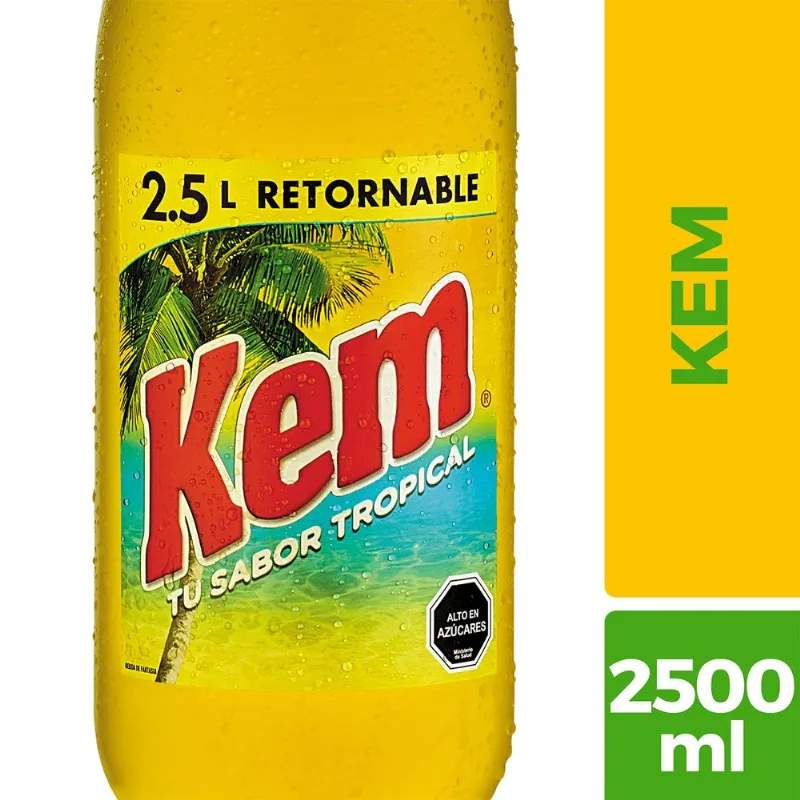 Bebida Kem retornable 2.5 L + Envase Bebida Kem Piña retornable 2.5 L + Envase