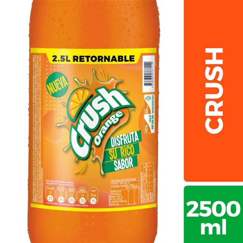Bebida Crush retornable 2.5 L + Envase