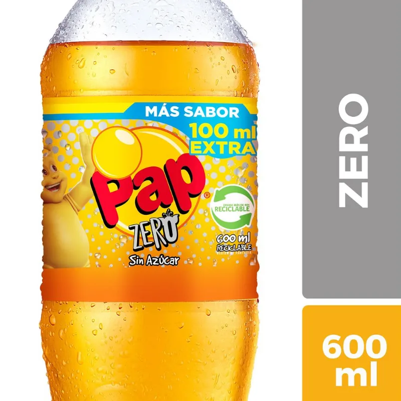 Bebida Gaseosa Pap Zero Pet 600 cc