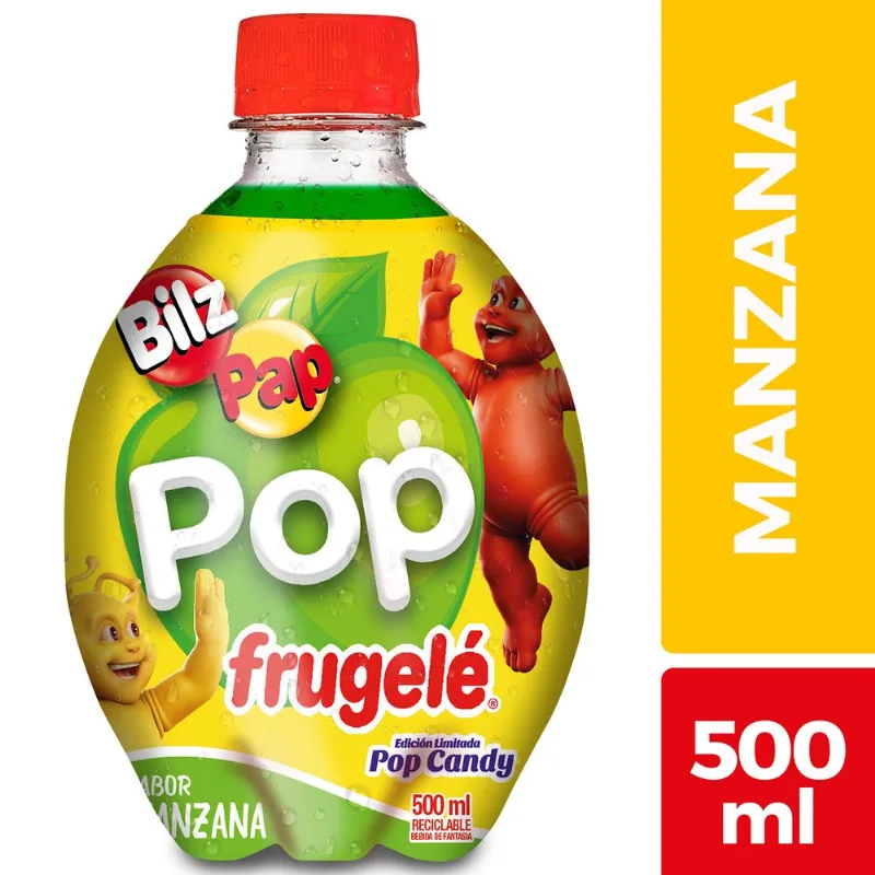 Bebida Pop Frugelé Reducida en Azúcar Manzana 500 ml