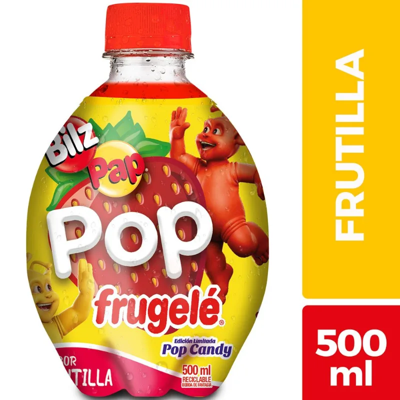 Bebida Pop Frugelé Reducida en Azúcar Frutilla 500 ml