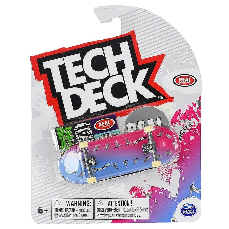 Skate de Dedo 96mm - Real Azul e Rosa - Tech Deck