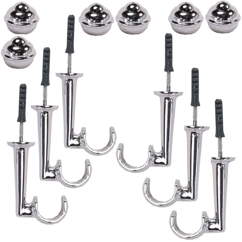 Suporte De Varão Para Cortina De Teto Simples 19mm Cromado