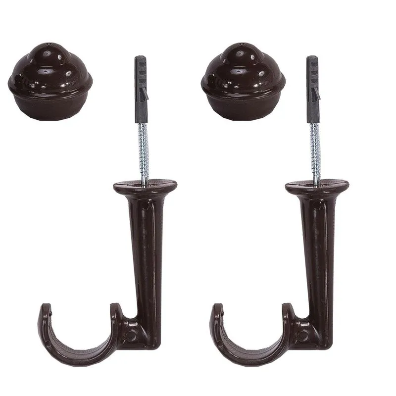 Suporte De Varão Cortina De Teto Simples 28mm Quarto E Sala