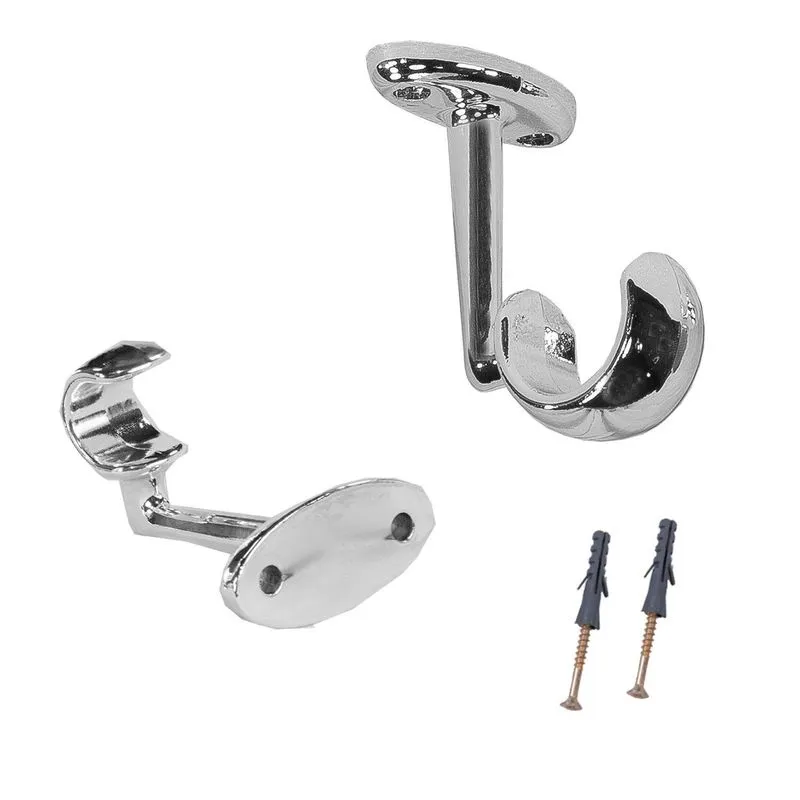 Suporte Teto Varão Simples 19 Mm Cromado 1 Peça Resistente