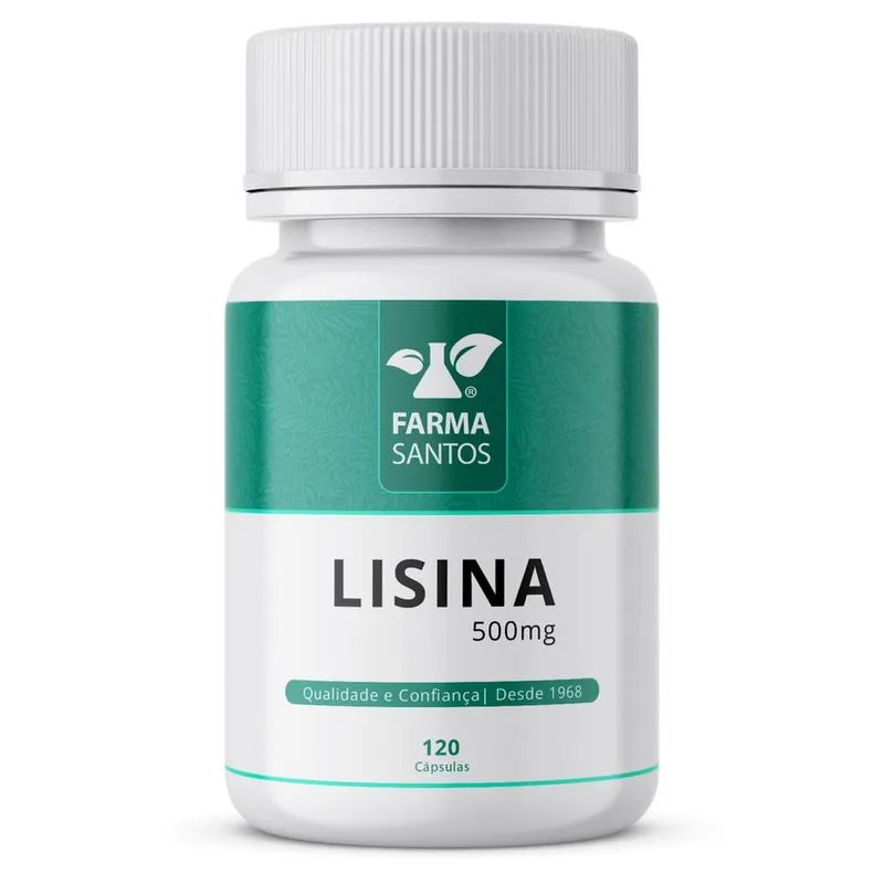 L-lisina 500mg 120 Cápsulas