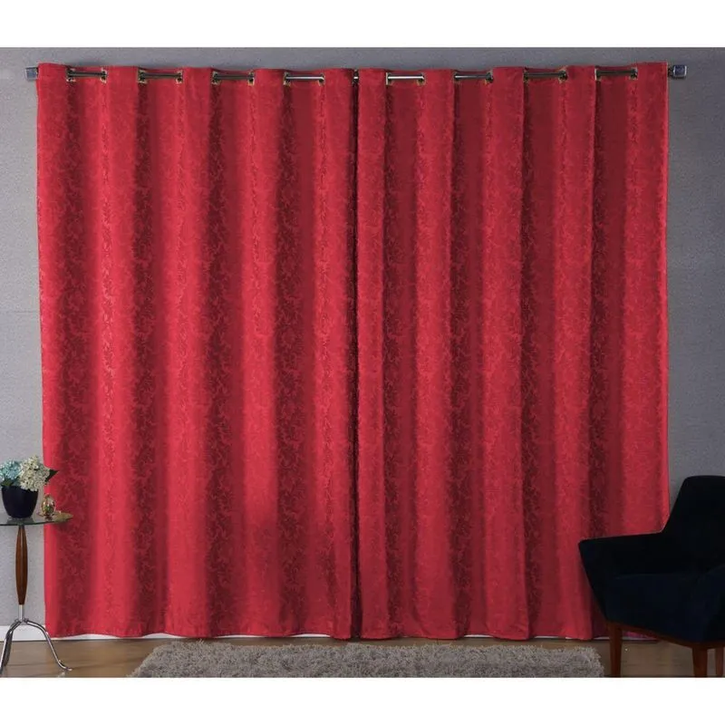 Cortina Sala Jacquard 4.00M X 2.60M Semi Blackout Requinte