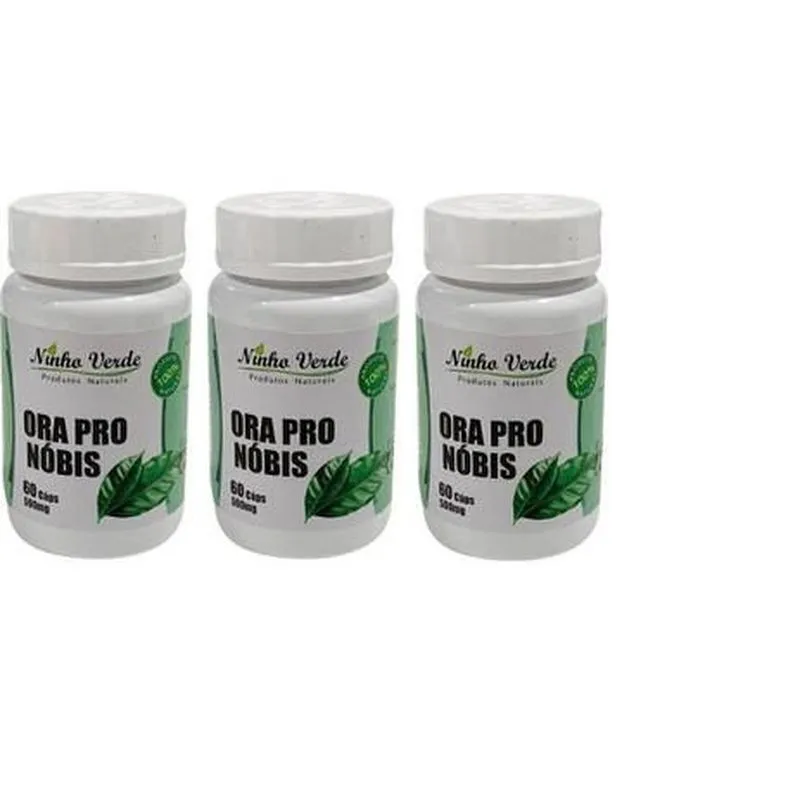 Kit 3 Ora Pro Nobis 60 Capsulas - Ninho Verde 500mg