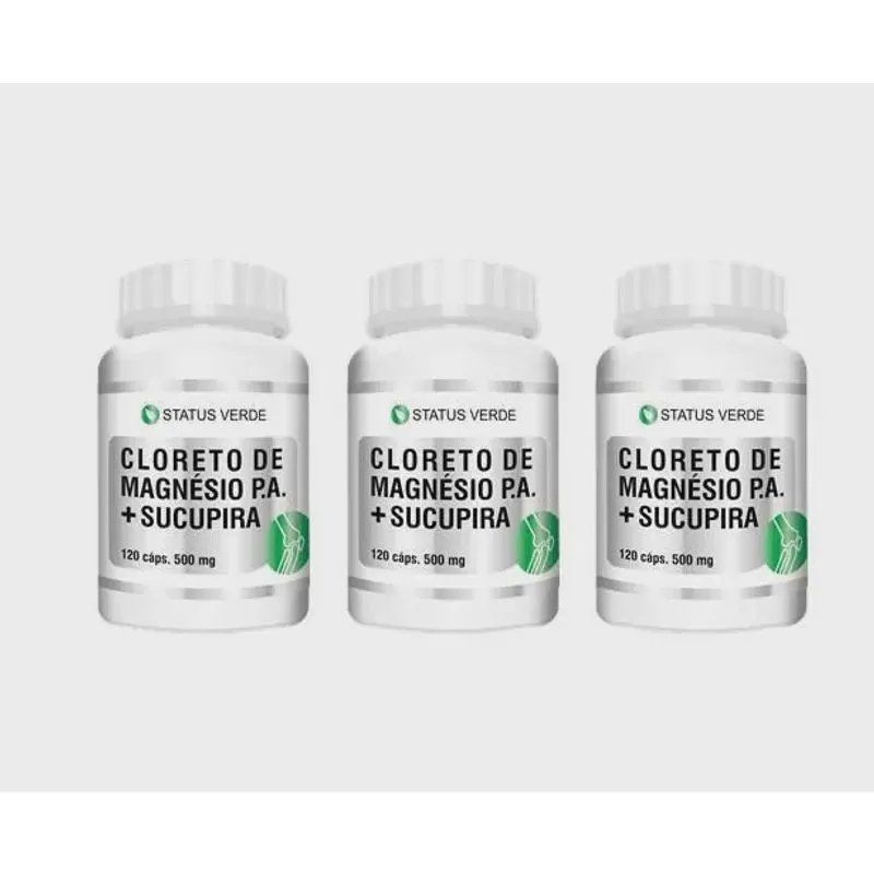 Status Verde Cloreto de Magnésio com Sucupira Unidade com 120 x 3