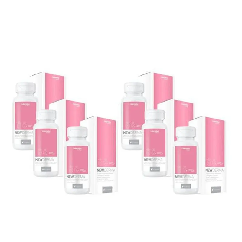 Kit 6 New Derma500mg 60 Capsulas - Labornatus Do Brasil