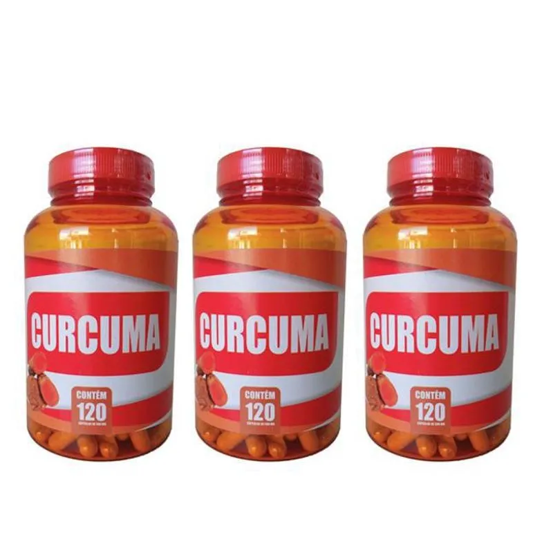 Kit 3 Cúrcuma 120 Cápsulas 500Mg - Natuviva