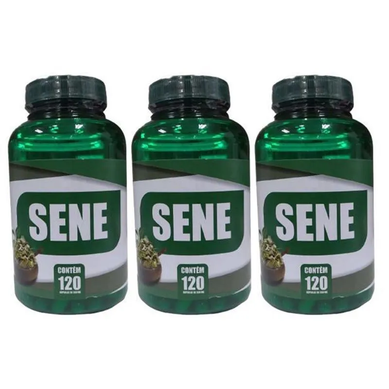 Kit 3 Sene 500Mg 120 Cápsulas - Natuviva
